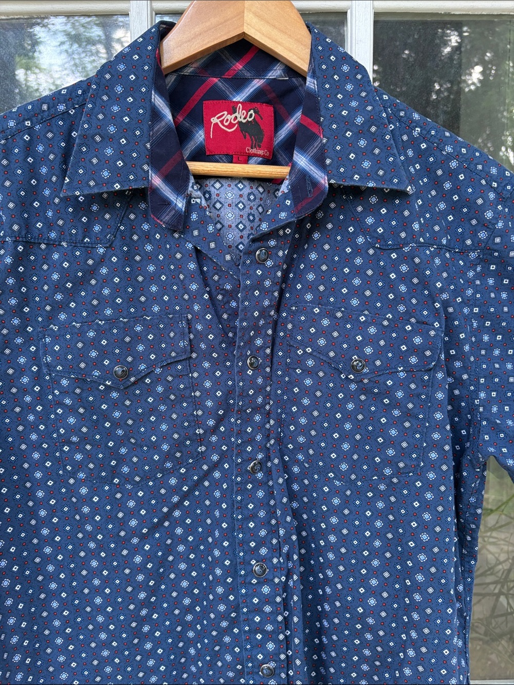 Rodeo: Printed Western S/S Snap Shirt